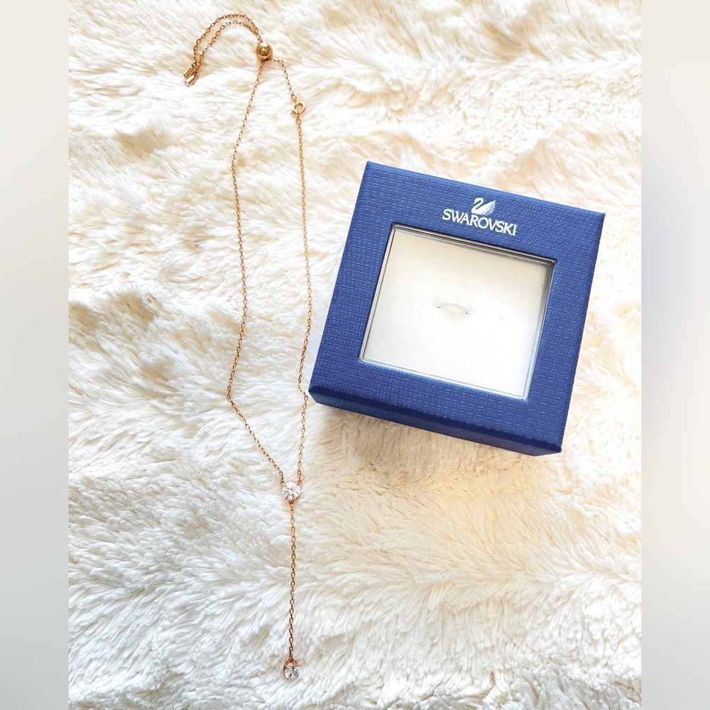 Swarovski Rose Gold Adjustable Necklace